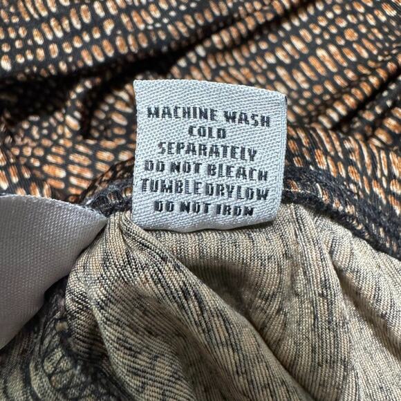 Chicos Travelers Pants 2 L/12 Brown Pullon Elastic Waist Wide Leg High Rise - Picture 13 of 13